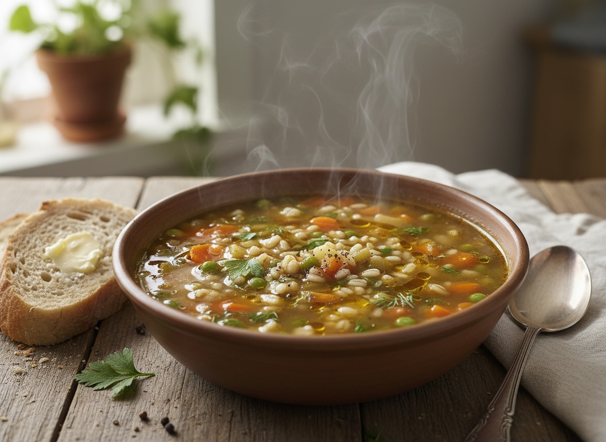 Gerstengemüse Suppe