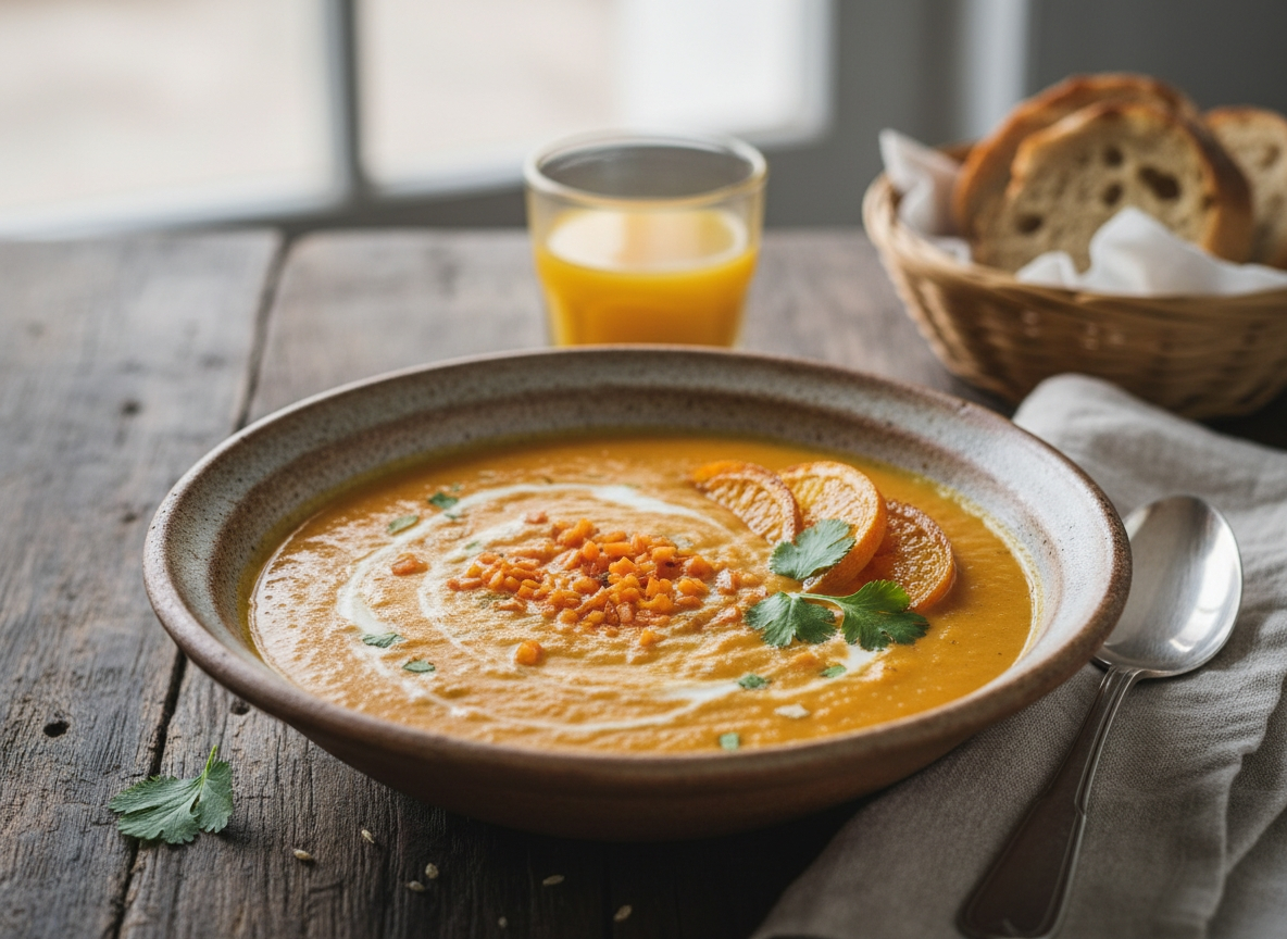 Karotten Ingwer Suppe mit Orange